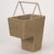 Household Essentials Seagrass & Corn Husk Wicker Stair Basket